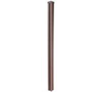 Poteau En Wpc Pour Clôture Sarthe En Wpc, Pilier, Système De Connexion 1,88 Marron Marron