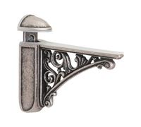 Poteau Mural en Métal Ancien pour Étagères en Verre Et en,Argent Antique | support ajustable, finition vintage élégante, montage compact, utilisation dans les salles de bain et les cuisines