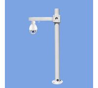 Poteau pour caméra de sécurité, piquet de sol pour caméra de sécurité, support de montage CCTV extérieur robuste avec rallonge pour une surveillance résistante aux intempéries (style C, haut