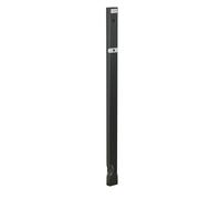 Poteau pour corbeille murale extérieur basculante 27 litres H 98,5 cm gris