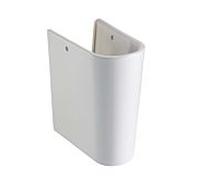 Poteau semi-piédestal VitrA Integra 5316L003-0156 blanc, avec fixation à ressort, pour lavabo