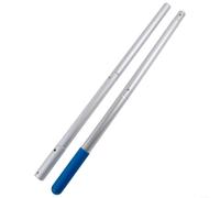 Poteau télescopique de nettoyage de piscine en aluminium robuste pour épuisette à feuilles, râteau, brosse, tête flottante pour enlever les débris pour fontaine à koï 3 à 4 parties (tige à 4 sections)