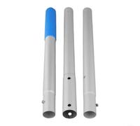Poteau télescopique de nettoyage de piscine en aluminium robuste pour épuisette à feuilles, râteau, brosse, tête flottante pour enlever les débris pour fontaine à koï 3 à 4 parties (tige à 3 sections)