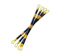 Poteau télescopique de signalisation routière - Cônes de sécurité Extensibles de 1,2 à 2 m, 20 pièces, Barre de contrôle des foules en PVC Flexible pour entraînements et événements Sportifs