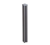 Poteau WPC Sarthe-Clôture WPC, poteau pilier, système enfichable - 98cm, gris