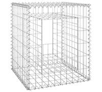 vidaXL Poteaux à panier de gabion 2 pcs 50x50x60 cm Fer