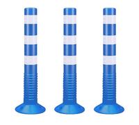Poteaux de barrière de stationnement en plastique de 75 cm de haut...(Blue,3pcs)