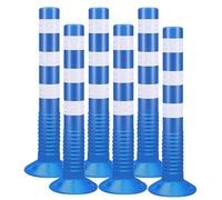 Poteaux de barrière de stationnement en plastique de 75 cm de haut...(Blue,6pcs)