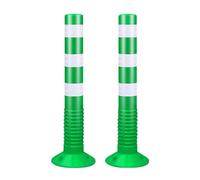 Poteaux de barrière de stationnement en plastique de 75 cm de haut...(Green,2pcs)