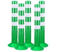 Poteaux de barrière de stationnement en plastique de 75 cm de haut...(Green,5pcs)