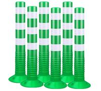 Poteaux de barrière de stationnement en plastique de 75 cm de haut...(Green,6pcs)