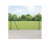 Poteaux de clôture avec plaques de base 13 pcs Ø32mm 83,5cm Acier galvanisé 42004295