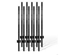 Relaxdays Poteaux clôture grillage, lot de 10