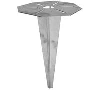 Poteaux De Puissance Universels à Piquet De Terre Pour Terrasse De Jardin Support De Lampe D'Hiver En Acier Galvanisé à Chaud Eglo 88744