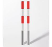 Poteaux de signalisation, Poteau de délinéation circulation robuste avec bande réfléchissante(2pcs,8.9 * 100cm/3.5 * 39.4in)