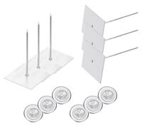 Poteaux d'isolation de 70 mm, lot de 50, adhésifs, avec joints et capuchons
