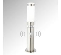 Potelet Bole Avec Détecteur Crépusculaire acier inoxydable, satiné