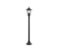 Potelet e térieur CARLEEN métal verre E27 ma 60W IP44 Noir