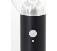 Potelet Extérieur LED Solaire Détecteur de Mouvement, Acier Inoxydable Noir, 4W 430 Lumen, 92 x 16 cm