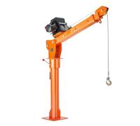 Potence Électrique De Lit Pliant Pivot La Grue 360° Camion 2200lbs Avec Le Treuil 6000 Livres Pour Soulever Des Marchandises Bras Cadre Durable de Levage Treuils électriques(2000lbs)
