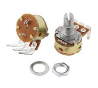 Potentiomètre linéaire WH148 5 pièces avec pieds courbés - Options de résistance 2K, 5K, 10K, 50K, 100K, 250K, 500K - Arbre de 15 mm for projets électroniques personnalisés(2K Ohm)
