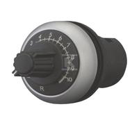 Potentiomètre Eaton, classique, M22, 22,5 mm, R 2,2 kΩ, P 0,5 W, bague avant titane 171157