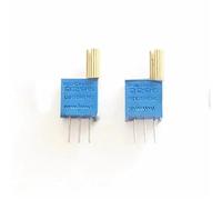 Potentiomètres réglables multi-tours 3296W, 2 pièces, 100R 200R 500R 2K 1K 5K 10K 20K 50K 100K 200K 500K 1M 2M, arbre métallique à Long manche(10K Ohm)