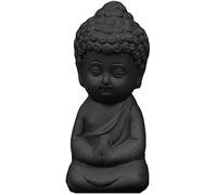 Poterie noire petite Statue de bouddha maison petite Statue sereine Figurine de méditation Zen salon de thé chambre décoration