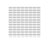 Vidaxl Pots À Confiture Avec Couvercles Argentés 96 Pcs Verre 110 Ml