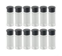 Pots à épices en plastique avec couvercles shaker, récipients d'assaisonnement, bouteilles d'assaisonnement, bouteilles d'assaisonnement, de stockage pour épices, poivrons, sel pour étagère à épices