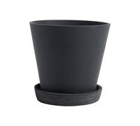 HAY Pot HAY Flowerpot with saucer M 14 cm Noir