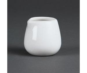 Pots à Lait et Crème en Porcelaine Blanche 85 ml x 12 Olympia Blanc G