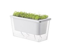 Pots de Fleurs Auto Arrosant | Jardinière d'intérieur auto-arrosante | Pot de fleurs pour balcon | Petite jardinière rectangulaire pour jardin d'appartement | Jardinière d'intérieur auto-arrosante |