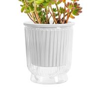 Pots De Fleurs pour Décoration Intérieure Auto-Arrosante Et Transparente
