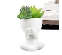 Pots de fleurs pour d'intérieur, vase à fleurs | Vase de pot de en | céramique, petite figurine créative, présentoir de table | Petits Pots succulents en forme de corps humain, jardinière