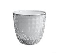 Pots de fleurs transparents à arrosage automatique avec réservoir intégré pour plantes d'intérieur - Conteneur décoratif en plastique léger pour plantes grasses (16 cm)