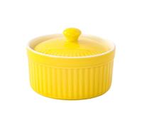 Pots en céramique avec couvercle pour cuire à la vapeur et servir des repas, ramequin élégant et fonctionnel, gadget de cuisine, bol en faïence