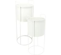 Pots en métal IDEM, 2 pièces blanc