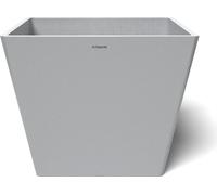 POTS&MORE Pflanztopf Prismo 40, Ã¸ 40,8 cm quadratisch Hellgrau Höhe 33,2 cm