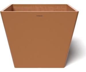 POTS&MORE Pflanztopf Prismo 40, Ã¸ 40,8 cm quadratisch Terrakotta Höhe 33,2 cm