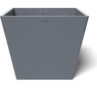 POTS&MORE Pflanztopf Prismo 40, Ã¸ 40,8 cm quadratische Form Grau Höhe 33,2 cm