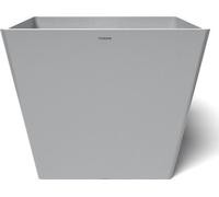POTS&MORE Pflanztopf Prismo 50, Ã¸ 50 cm quadratisch Hellgrau Höhe 40,5 cm