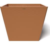 POTS&MORE Pflanztopf Prismo 50, Ã¸ 50 cm quadratisch Terrakotta Höhe 40,5 cm