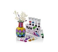Pott'd™ Premium Acrylic Pottery Paints for Adults, Kit de peinture, Kit de peinture pour poterie à l'argile séchée à l'air - Peintures pailletées