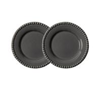 PotteryJo Assiette Daria Ø22 cm Lot de 2 Clean grey