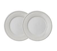 PotteryJo Assiette Daria Ø28 cm Lot de 2 Cotton white shiny