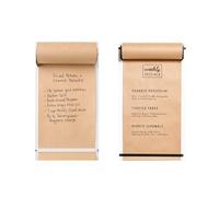 POTUBI Distributeur de Porte-Rouleaux Papier Kraft, 15 Pouces, 26, 38, 50 | Support mural blanc for rouleaux de papier, for tableau d'affichage/menus/listes d'épicerie(White,37cm/14.6in)