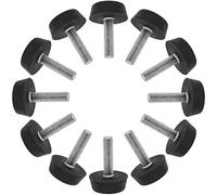 POTUBI Pieds de nivellement coulissants for Meubles M6 x 22 mm, niveleur réglable, Protection Sol for Pieds Table et Bureau, Paquet 12