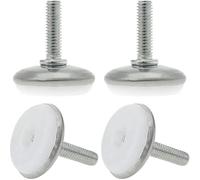POTUBI Pieds de nivellement M6 x 20 28mm, niveleur réglable, Protecteur Sol for Meubles d'hôtel, Pieds Table et Chaise, Paquet 4
