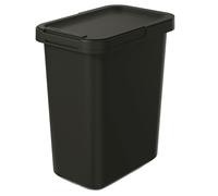 KEDEN Poubelle de recyclage Systema 12 L avec crochet mural 29x19x35 cm noir